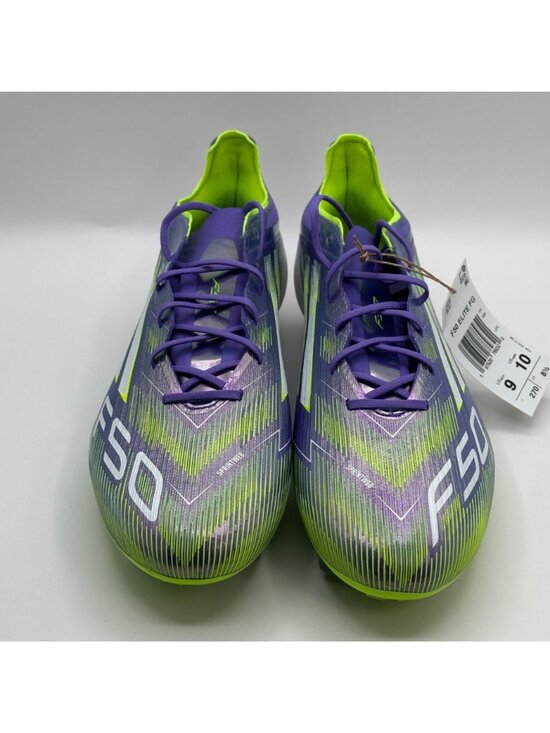 Men’s Adidas F50 Elite FG Firm Ground Soccer Cleats Purple Green Sz 9 JH7615 NEW main image 10